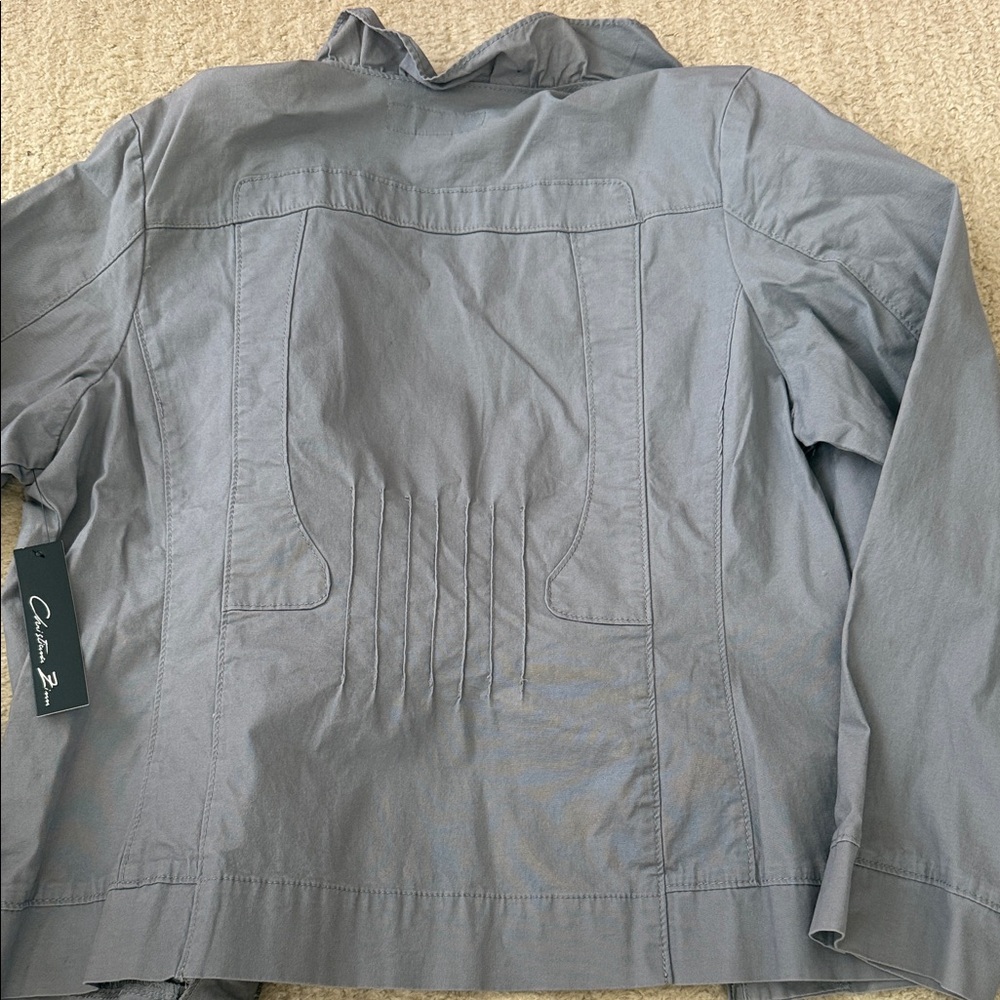 Gray Ruffled Blazer - Picture 7 of 7